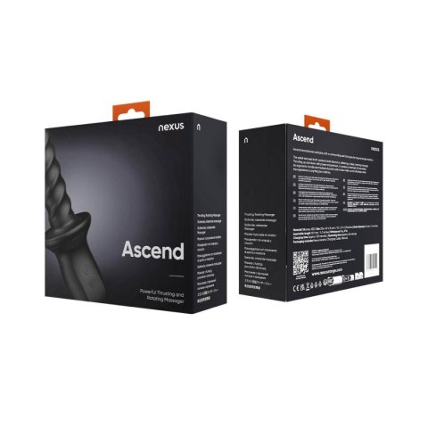 Masażer analny Ascend Thrusting & Rotating Massager Black Nexus Nexus