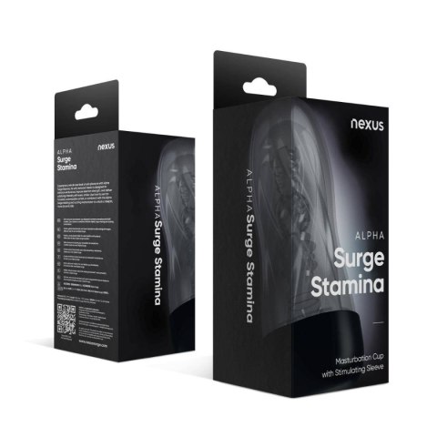 Masturbator Alpha Surge Stamina Masturbation Cup Clear Nexus Nexus