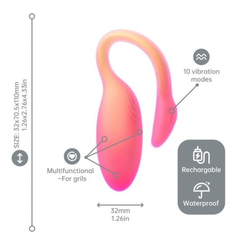 Jajeczko sterowane aplikacją Flamingo Max Orange Magic Motion Magic Motion