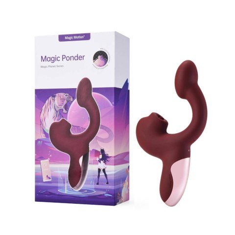 Wibrator sterowany aplikacją Magic Ponder Red Magic Motion Magic Motion