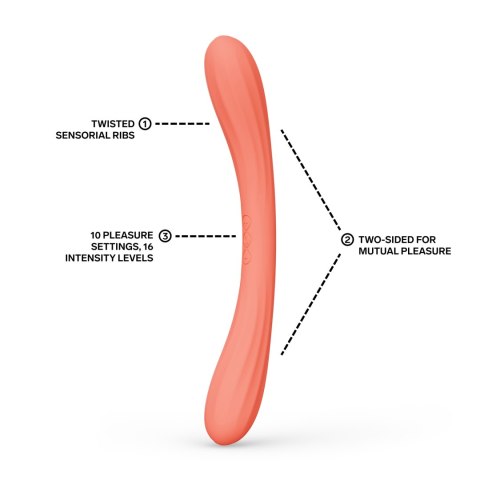 Wibrator dla par Boomerang Coral Red LELO