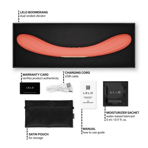 Wibrator dla par Boomerang Coral Red LELO