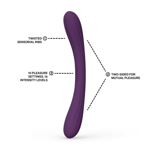 Dwustronny wibrator-Boomerang Purple LELO-Lelo