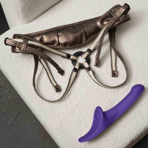 Dildo Na Pilot Kompatybilne Z Uprzężą Desirous- S - PURPLE TR