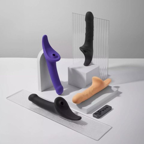 Dildo Na Pilot Kompatybilne Z Uprzężą Desirous - L - VANILLA TR