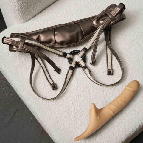Dildo Na Pilot Kompatybilne Z Uprzężą Desirous- M - VANILLA TR