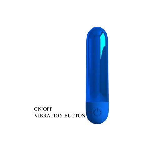 Wibrator Kulkowy Pretty Love Kiwi USB Ładowany Niebieski