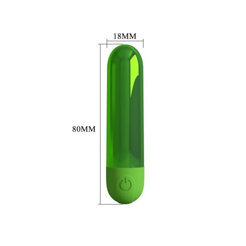 Wibrator Kulkowy Pretty Love Kiwi USB Ładowany Zielony