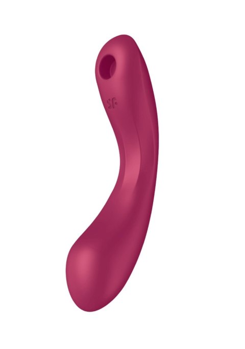 Stymulator łechtaczki i pulsator wiśnia Curvy Trinity 1 Satisfyer