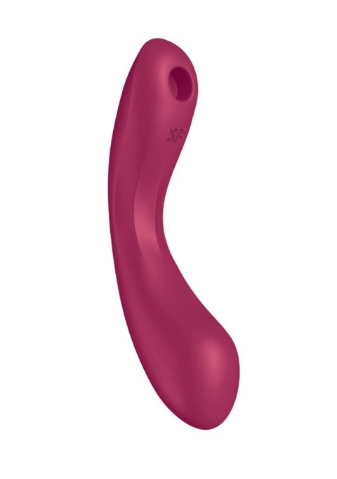 Stymulator łechtaczki i pulsator wiśnia Curvy Trinity 1 Satisfyer