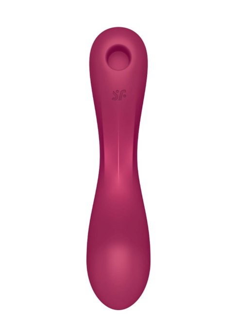 Stymulator łechtaczki i pulsator wiśnia Curvy Trinity 1 Satisfyer