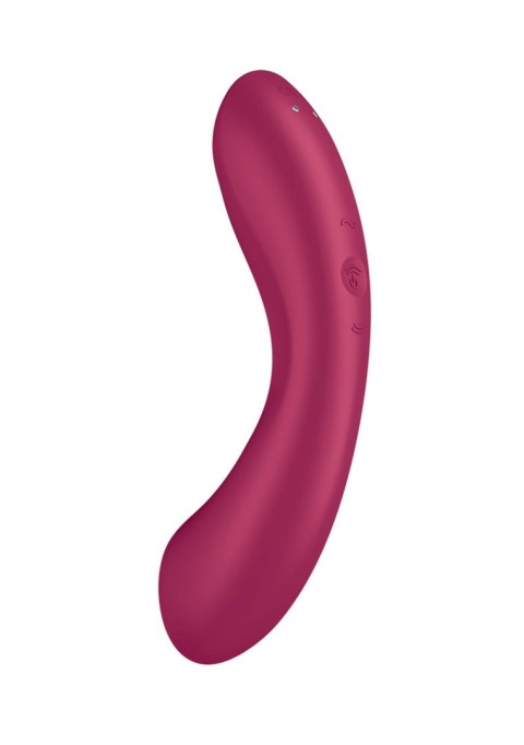 Stymulator łechtaczki i pulsator wiśnia Curvy Trinity 1 Satisfyer