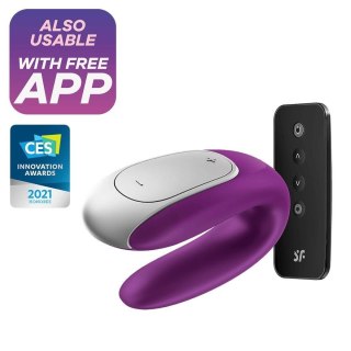 Wibrator Dla Par Fioletowy Double Fun Satisfyer