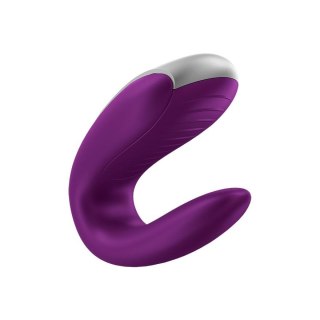 Wibrator dla par fioletowy sterowany aplikacją Double Fun Satisfyer