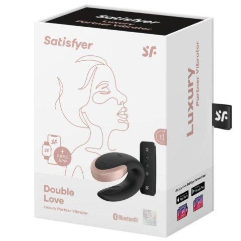 Wibrator Dla Par Czarny Double Love Satisfyer