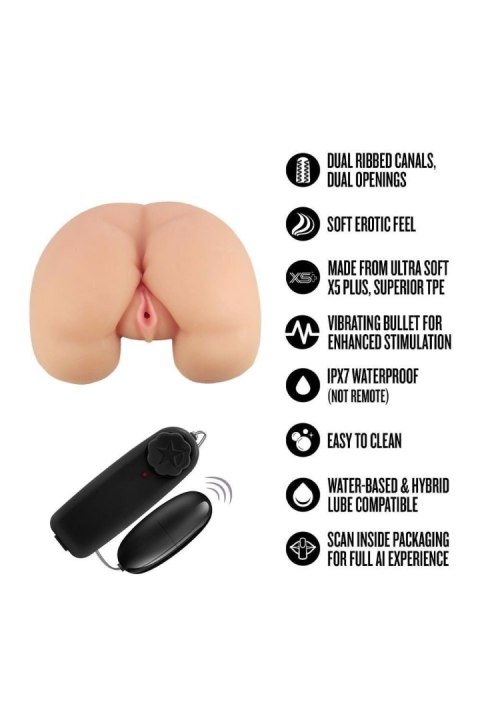 Realistyczny Masturbator Talia Wibracyjny Pilot IPX7 X5 Plus