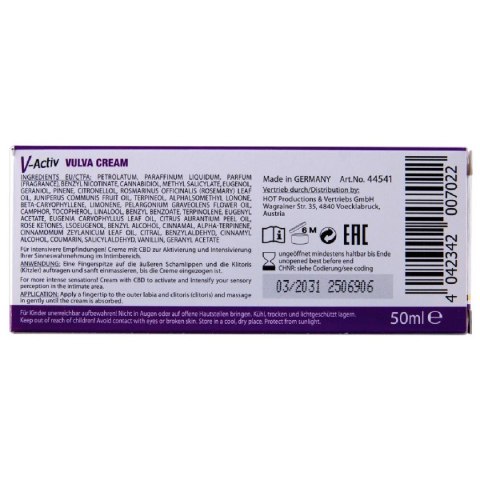Krem stymulujący dla kobiet V-Activ Vulva Cream 50ml Hot HOT