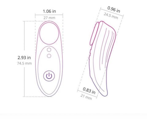 Wibrator Do Bielizny Ferri Sterowany Aplikacją Bluetooth IPX7 Różowy Lovense