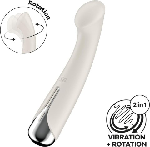 Wibrator Do Punktu G Beżowy Spinning G-Spot 1 Satisfyer