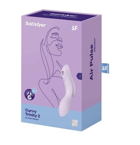 Stymulator łechtaczki wibrujący G-Curvy Trinity 2 lila Satisfyer