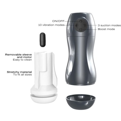 Masturbator Blowjoy Vibe Podciśnieniowo-Wibrujący - DORCEL