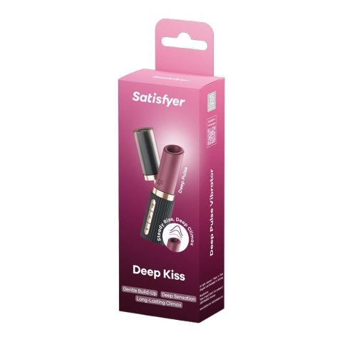 Stymulator łechtaczki głębokopulsujący Deep Kiss szminka Satisfyer