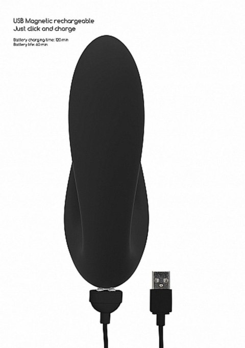 Stymulator Desirable Silikonowy Wodoodporny USB 10 Trybów Punkt G Magnetyczne Ładowanie 60 Minut Pracy Czarny Desirable
