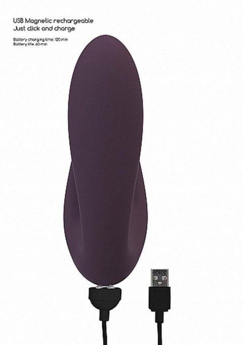 Stymulator Desirable Silikonowy Wodoodporny USB 10 Trybów Punkt G Magnetyczne Ładowanie 60 Minut Pracy Fioletowy Desirable