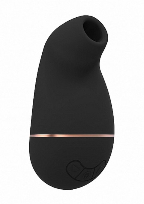 Stymulator Silikonowy Wodoodporny USB Funkcja Ssania 10 Trybów Cicha Praca Czarny -Irresistible