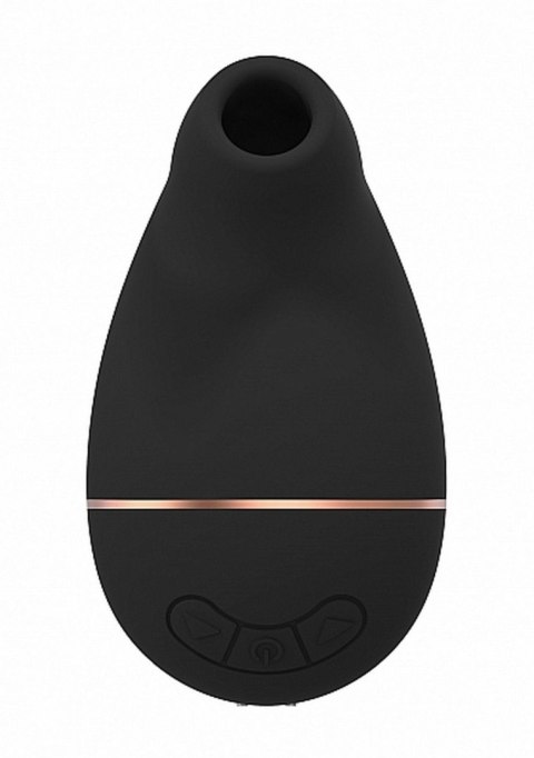 Stymulator Silikonowy Wodoodporny USB Funkcja Ssania 10 Trybów Cicha Praca Czarny -Irresistible