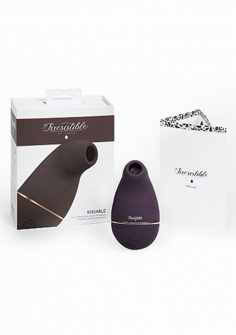 Stymulator Silikonowy Wodoodporny USB Funkcja Ssania 10 Trybów Cicha Praca Fioletowy- Irresistible