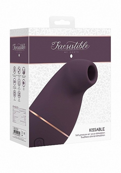 Stymulator Silikonowy Wodoodporny USB Funkcja Ssania 10 Trybów Cicha Praca Fioletowy- Irresistible