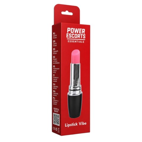 Dyskretny Wibrator Szminka Lipstick Vibe Czerwono-Czarny - Lipstick Vibe