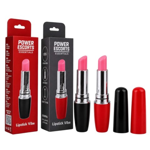 Dyskretny Wibrator Szminka Lipstick Vibe Czerwono-Czarny - Lipstick Vibe