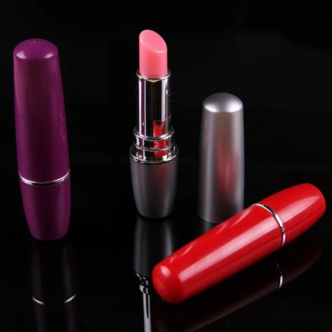 Dyskretny Wibrator Szminka Lipstick Vibe Czerwono-Czarny - Lipstick Vibe