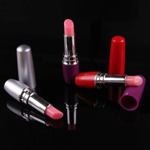 Dyskretny Wibrator Szminka Lipstick Vibe Czerwono-Czarny - Lipstick Vibe