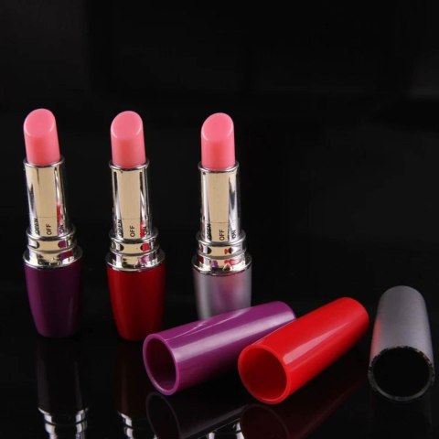 Dyskretny Wibrator Szminka Lipstick Vibe Czerwono-Czarny - Lipstick Vibe