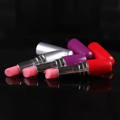Dyskretny Wibrator Szminka Lipstick Vibe Czerwono-Czarny - Lipstick Vibe