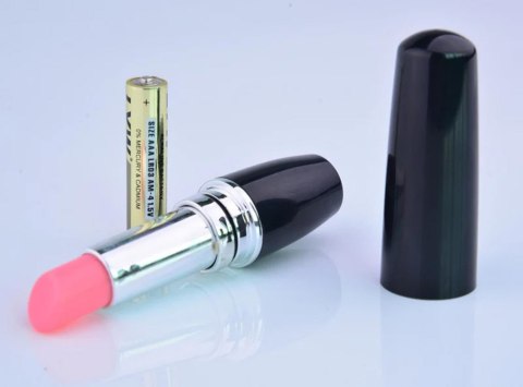 Dyskretny Wibrator Szminka Lipstick Vibe Czerwono-Czarny - Lipstick Vibe
