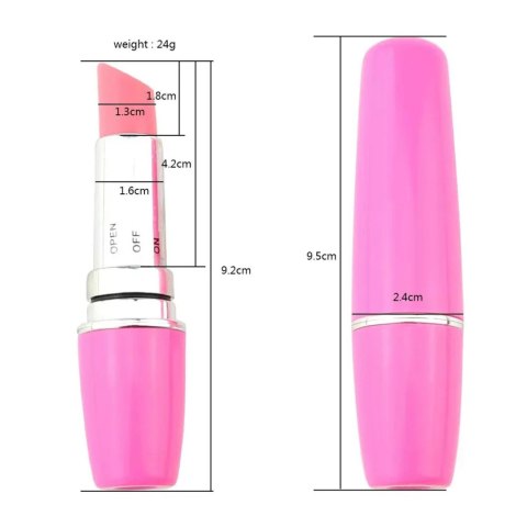 Dyskretny Wibrator Szminka Lipstick Vibe Czerwono-Czarny - Lipstick Vibe