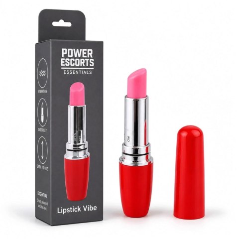 Dyskretny Wibrator Szminka Lipstick Vibe Czerwony - Lipstick Vibe