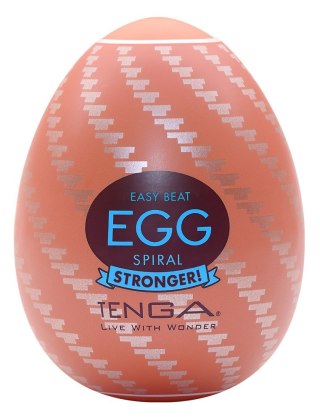Masturbator jednorazowy beżowy Egg Spiral Tenga
