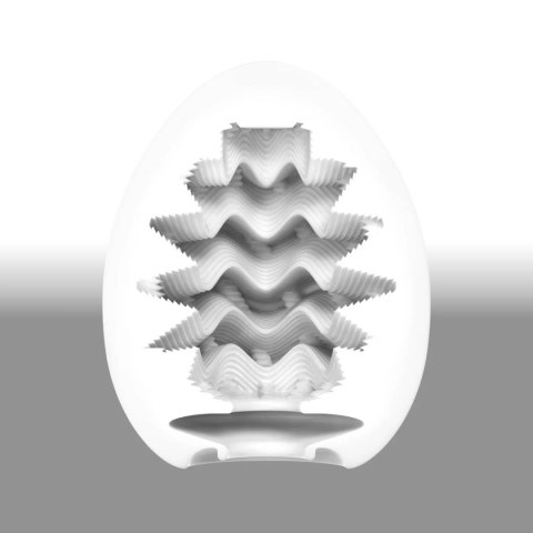 Masturbator jednorazowy biały Egg Wavy Tenga