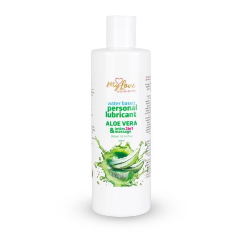 Żel Intymny I Do Masażu 2w1 Aroma Series Aloe Vera Aloesowy 300 Ml - MyLove