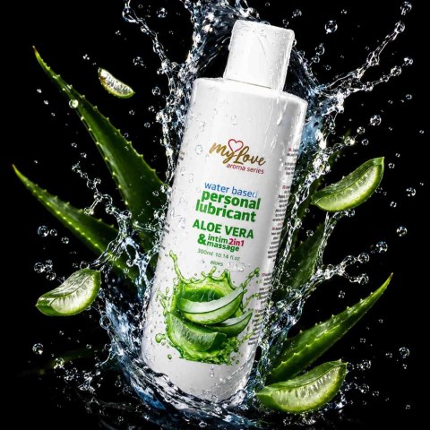 Żel Intymny I Do Masażu 2w1 Aroma Series Aloe Vera Aloesowy 300 Ml - MyLove