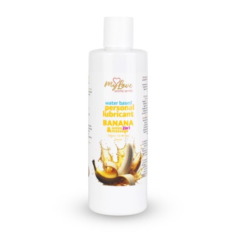 Żel Intymny I Do Masażu 2w1 Aroma Series Banana Bananowy 300 Ml - MyLove