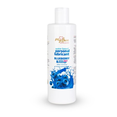 Żel Intymny I Do Masażu 2w1 Aroma Series Blueberry Jagodowy 300 Ml - MyLove