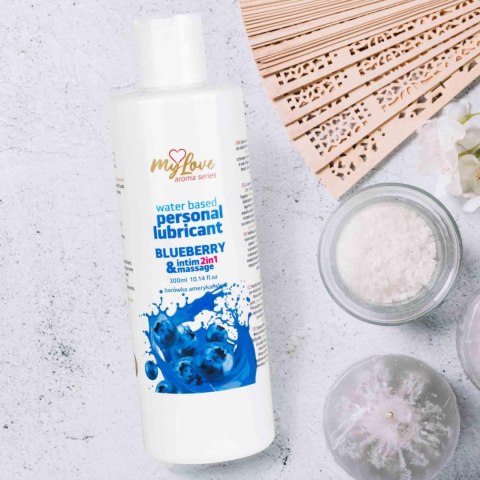 Żel Intymny I Do Masażu 2w1 Aroma Series Blueberry Jagodowy 300 Ml - MyLove