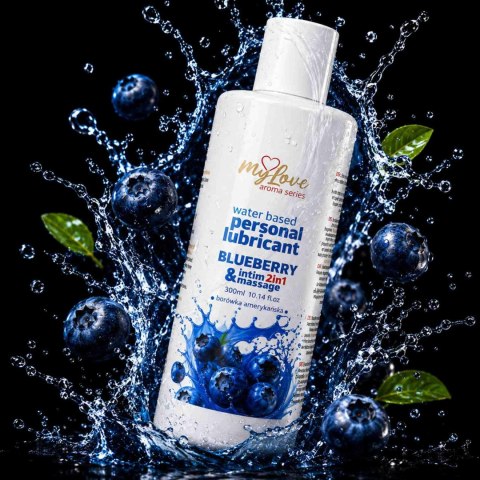 Żel Intymny I Do Masażu 2w1 Aroma Series Blueberry Jagodowy 300 Ml - MyLove