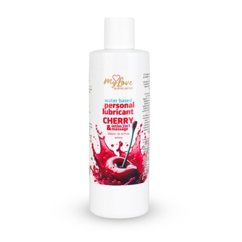 Żel Intymny I Do Masażu 2w1 Aroma Series Cherry Wiśniowy 300 Ml - MyLove